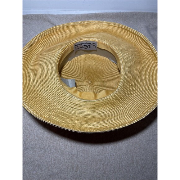 VTG Mr Song Millinery Women’s Rhinestone Festivals Parties Church Hat  mustard